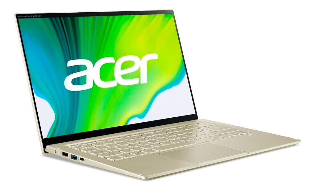 Acer Swift 5 left angle view with lid open