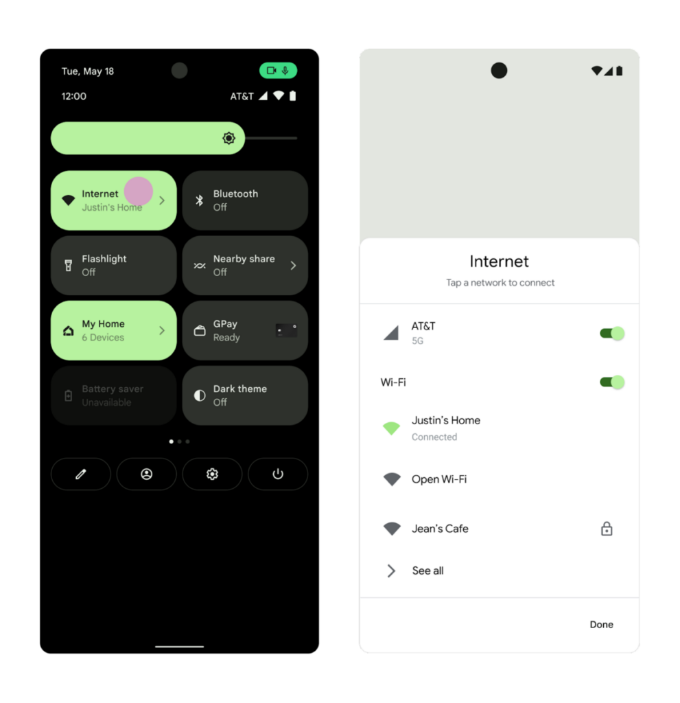 android 12 quick settings