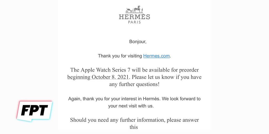Apple Watch 7 pre-order date