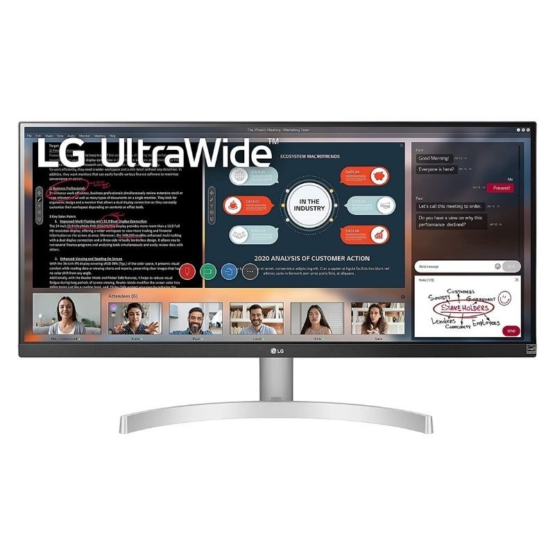 Ultra-wide monitors are best for those looking for more screen real-estate and we think the LG UltraWide monitor 29 perfectly fits the boat. With an aspect ratio of 21:9, this ultra-wide USB-C monitor eliminates the need for a secondary monitor. It's an IPS panel with a resolution of 2560 x 1080 and it covers up to 99% of the sRGB color space too. Overall, a great panel to take advantage of the new MacBook Pros. 