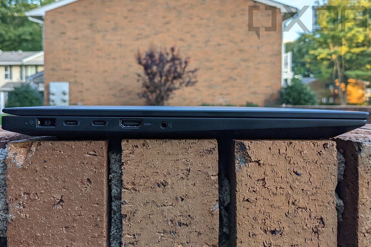 Side view of Lenovo ThinkPad X1 Extreme