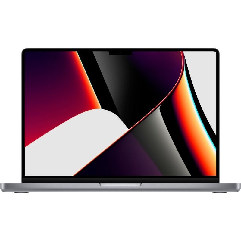 A front-facing image of Apple's new MacBook Pro