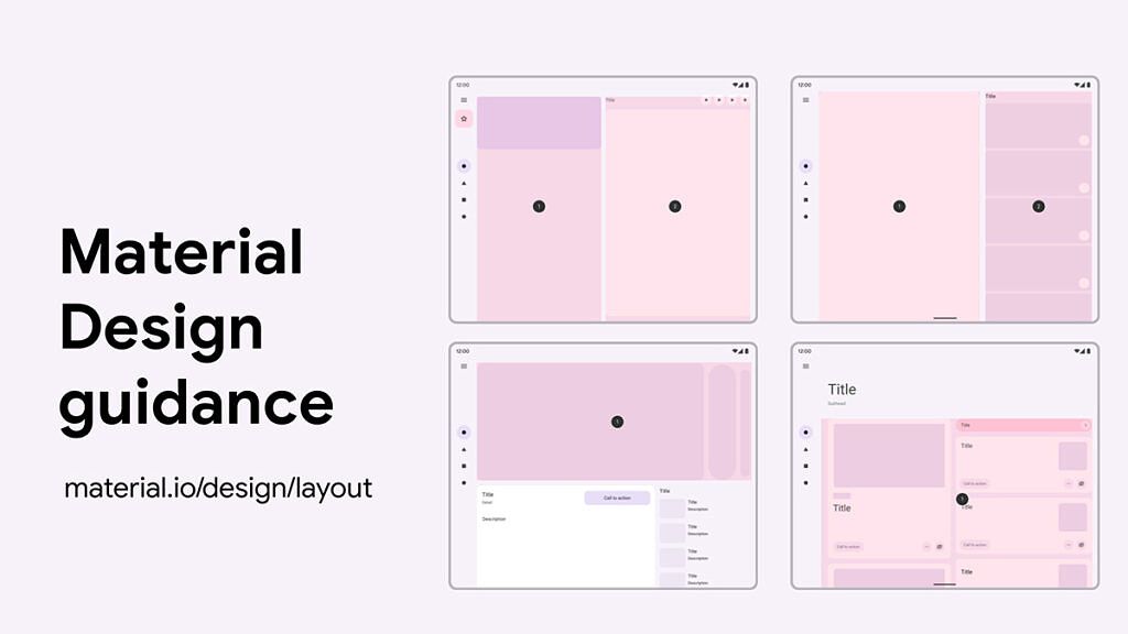 Material Design guidance for large screen devices
