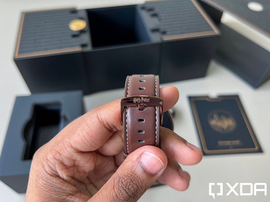 OnePlus Watch Harry Potter Limited Edition showing the branding on the clasp