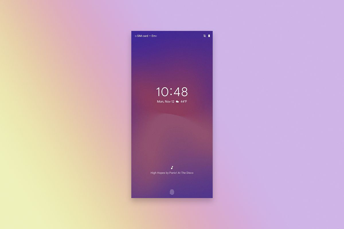 Pixel 3 XL Now Playing screenshot on gradient background