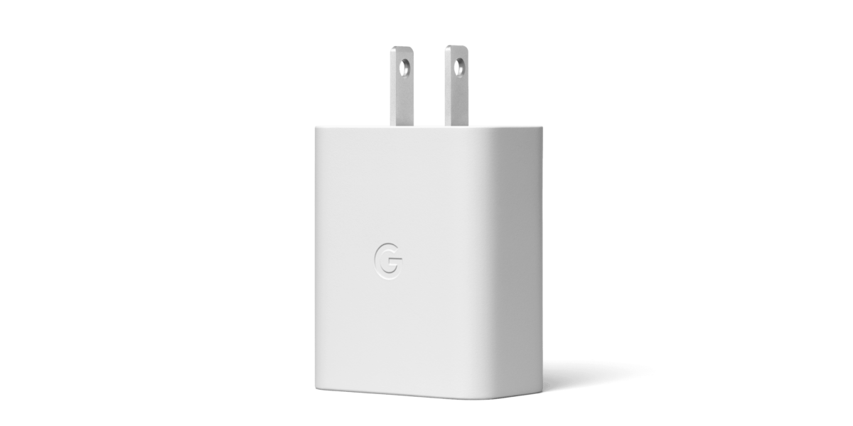 Adaptador de carga rápida de 30 W de Google para la serie Pixel 6.