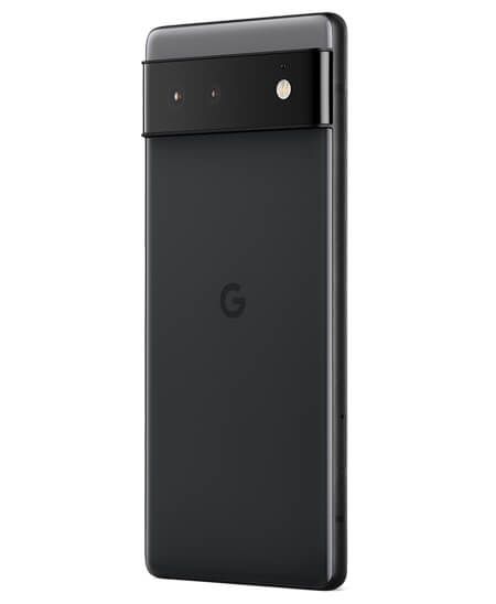 Pixel 6 negro parte trasera izquierda