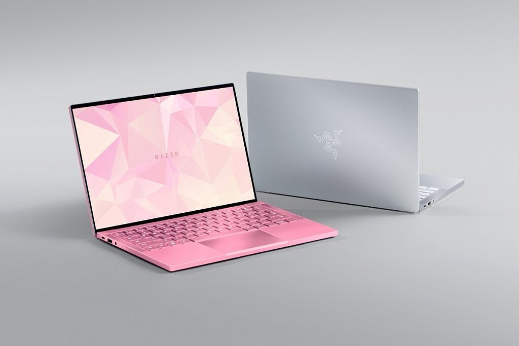 Razer Book en color rosa cuarzo y plata