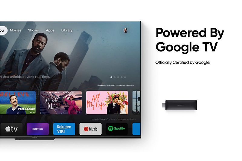 Realme 4K Smart Google TV stick Google TV