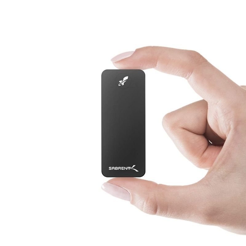 The Sabrent Rocket Nano is one of the smallest external drives in this collection. It's the most compact SSD you can buy right now and it comes with up to 2TB of storage space. It comes with a USB Type-C to Type-C and a USB Type-A to Type-C cable. This drive is smaller than your credit card, but it comes with ultra-fast 10Gbps throughput. You can also buy it in a bunch of different colors.