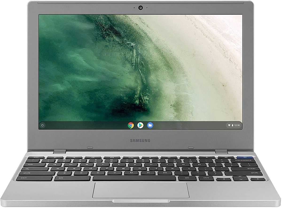 The Samsung Galaxy Chromebook is a cheap entry-level Chromebook ideal for young children or those who don't need a lot of power. With an intel Celeron processor and 4GB of RAM, it's not flashy, but it's good enough for what it sets out to do.
