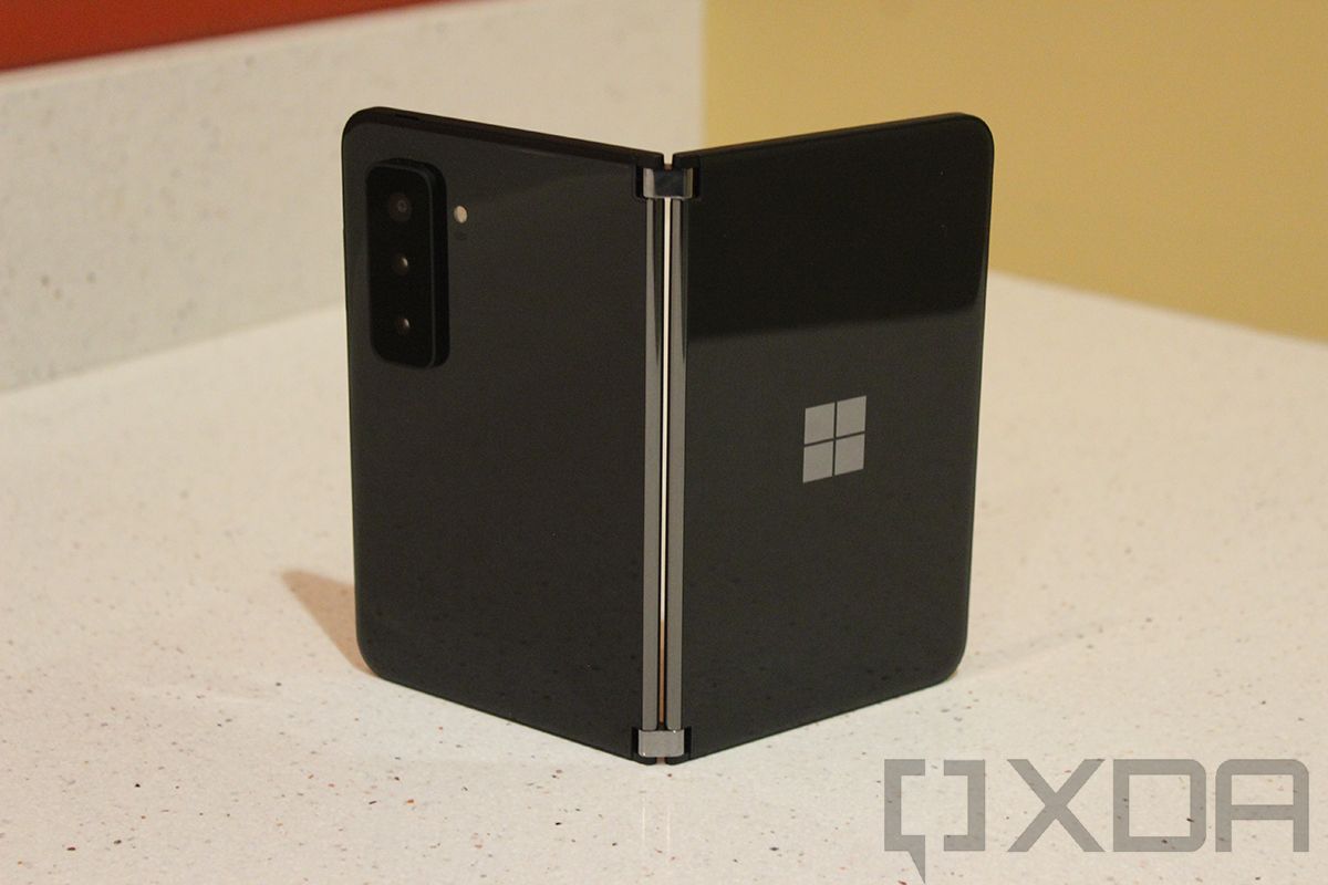Rear view of Surface Duo 2
