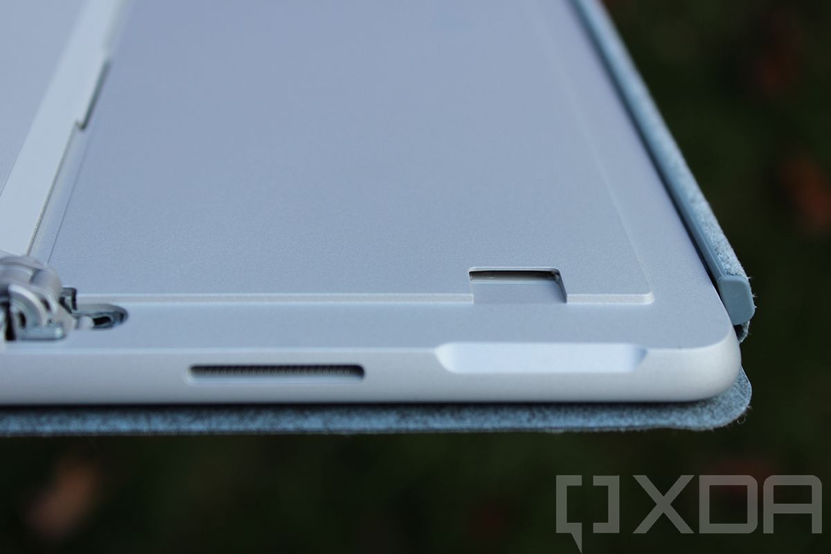 Close up of Surface Go 3 microSD card slot
