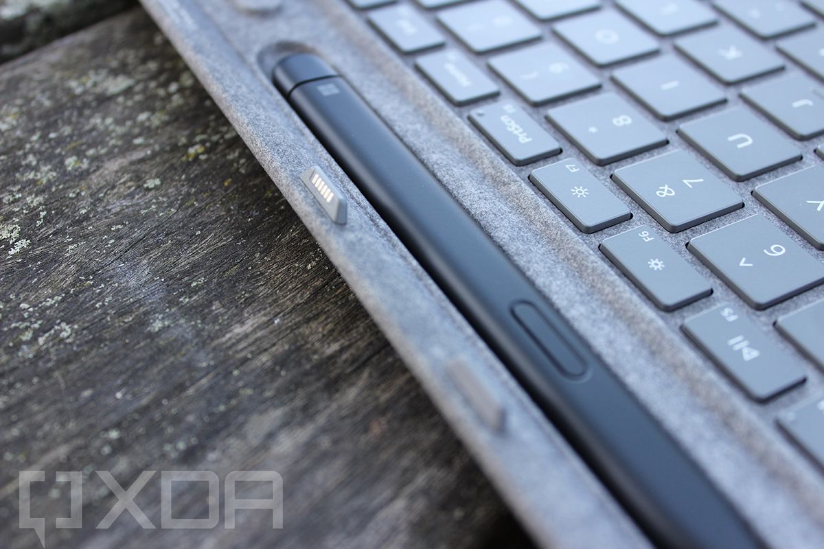 Close up of Surface Pro 8 keyboard connector