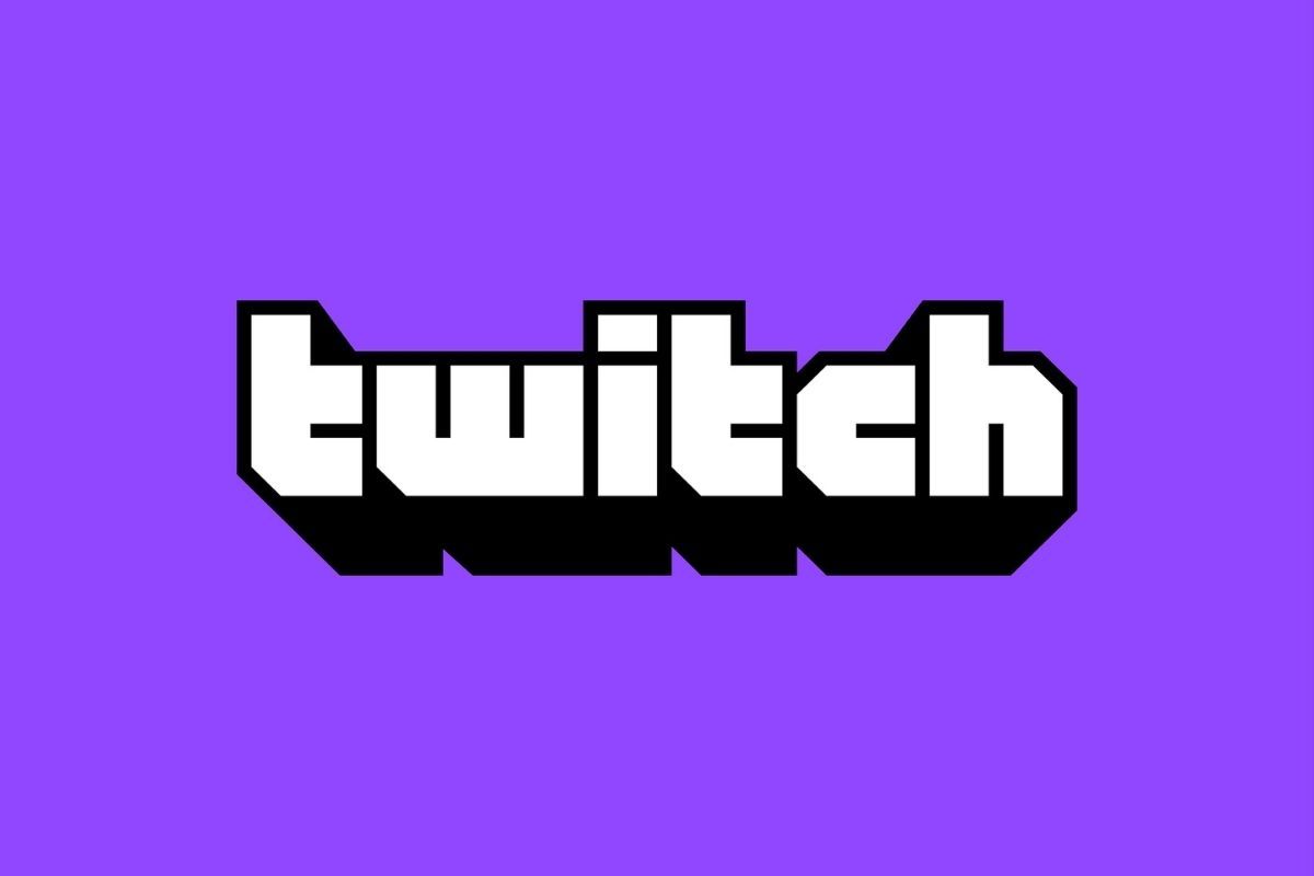 Twitch logo on a purple background