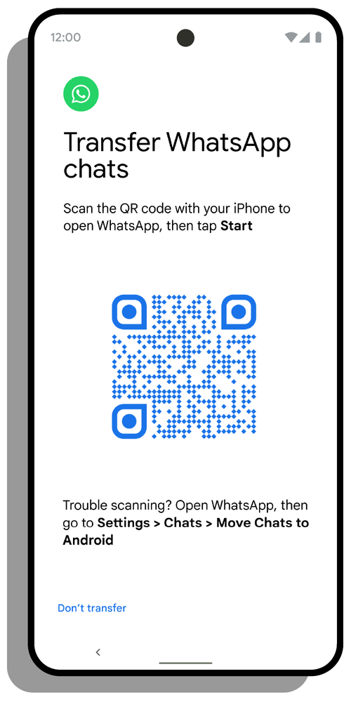 QR code shown on a smartphone