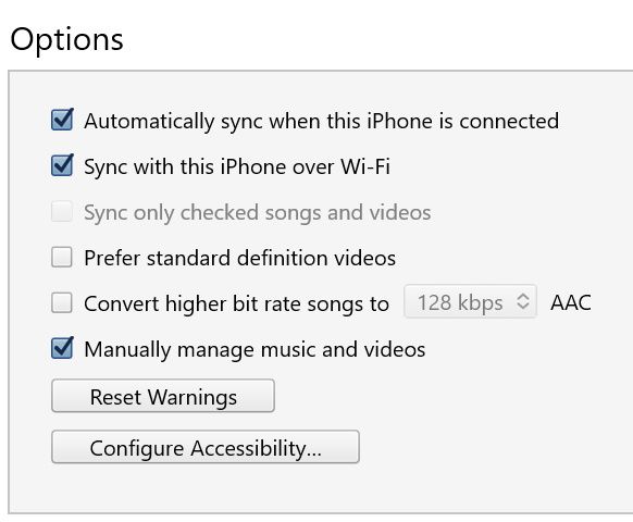 iTunes wi-fi cloud sync