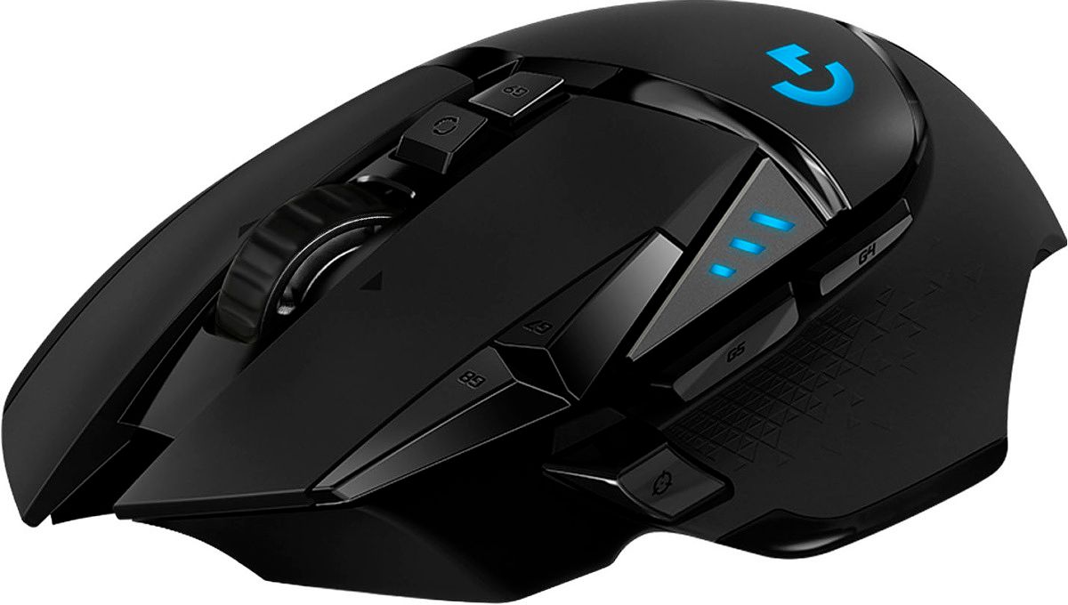 This high-end gaming mouse has a 25K DPI sensor and low-latency wireless networking.