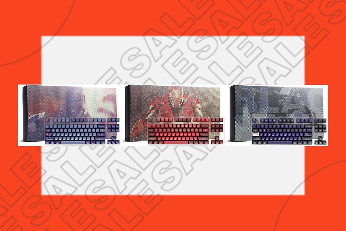 DROP X Marvel keycaps deal featured