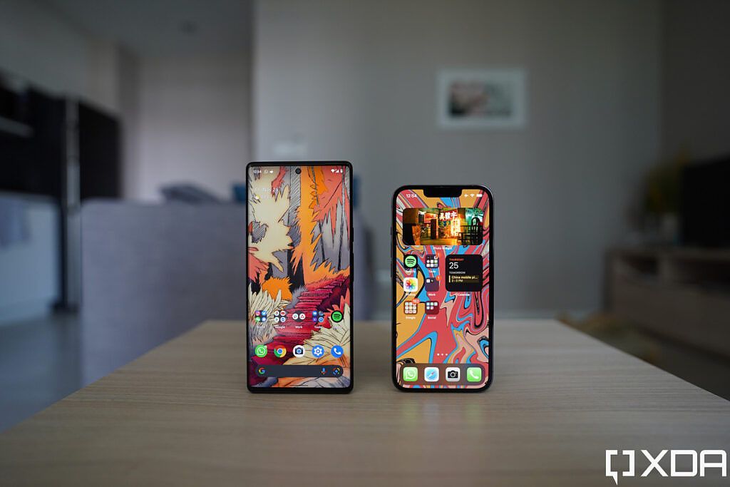 Pixel 6 Pro with iPhone 13 Pro