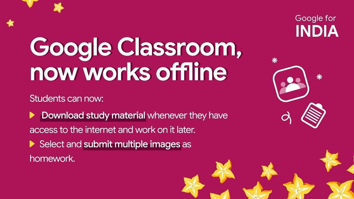 Google Classroom now lets students download study material for offline