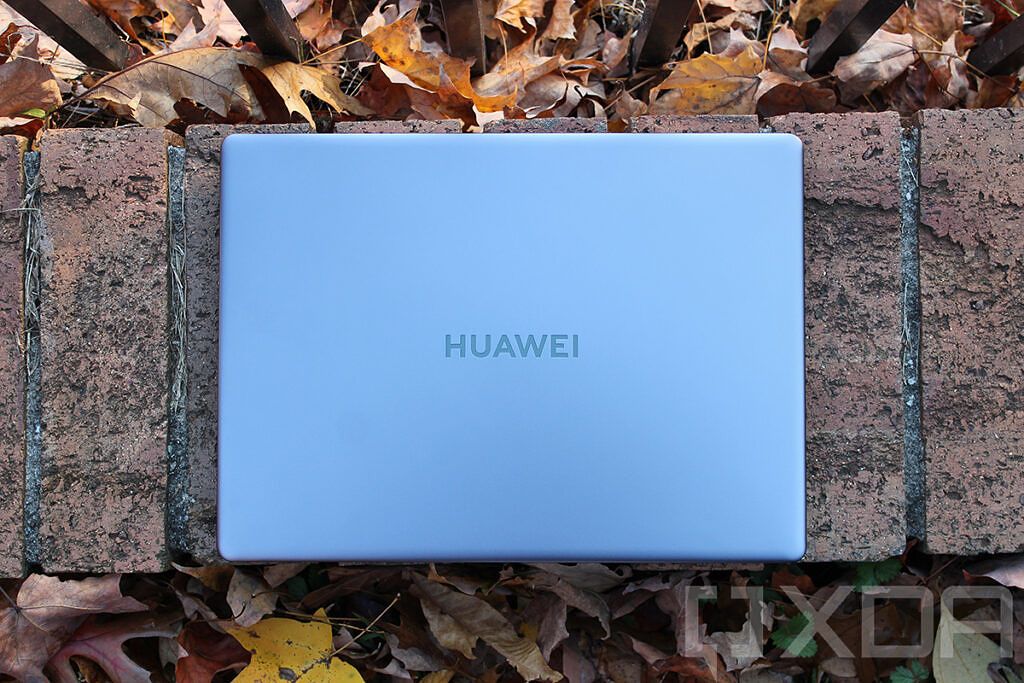 Top down view of Huawei MateBook 14s