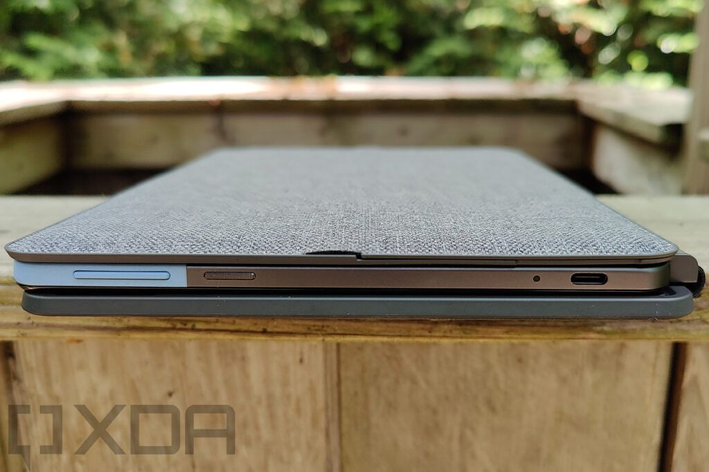 Side view of Lenovo Chromebook Duet