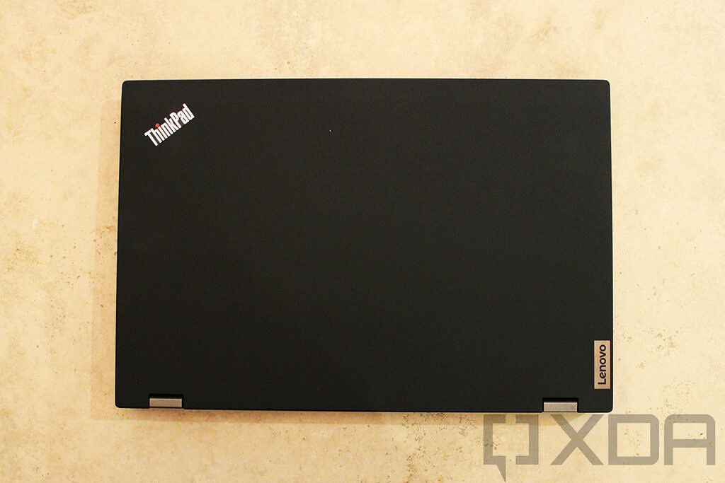 Top down view of Lenovo ThinkPad P15