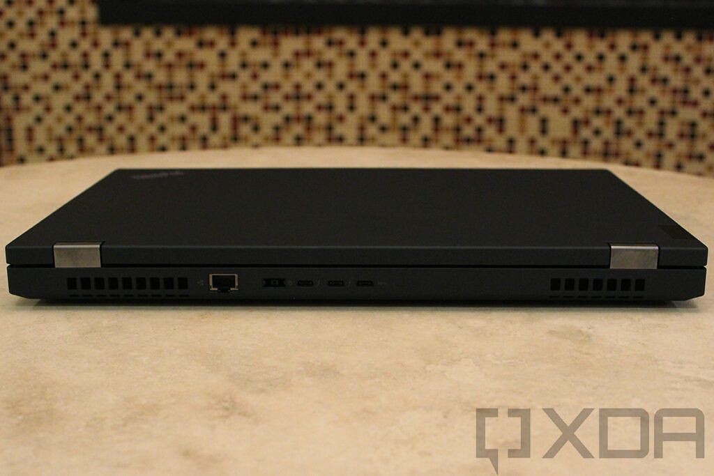 Rear view of Lenovo ThinkPad P15