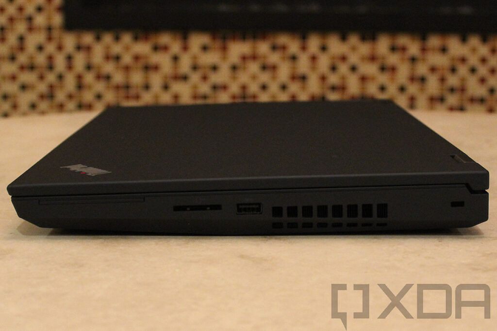 Side view of Lenovo ThinkPad P15