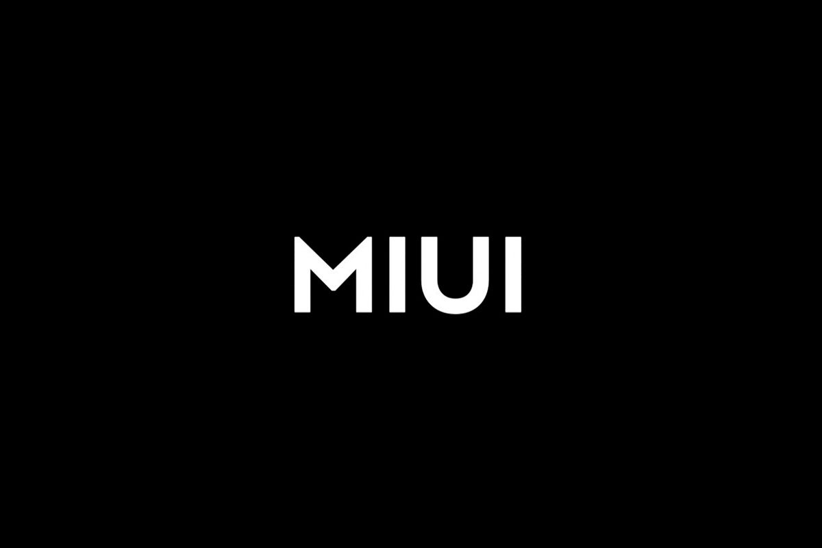 MIUI logo on black background