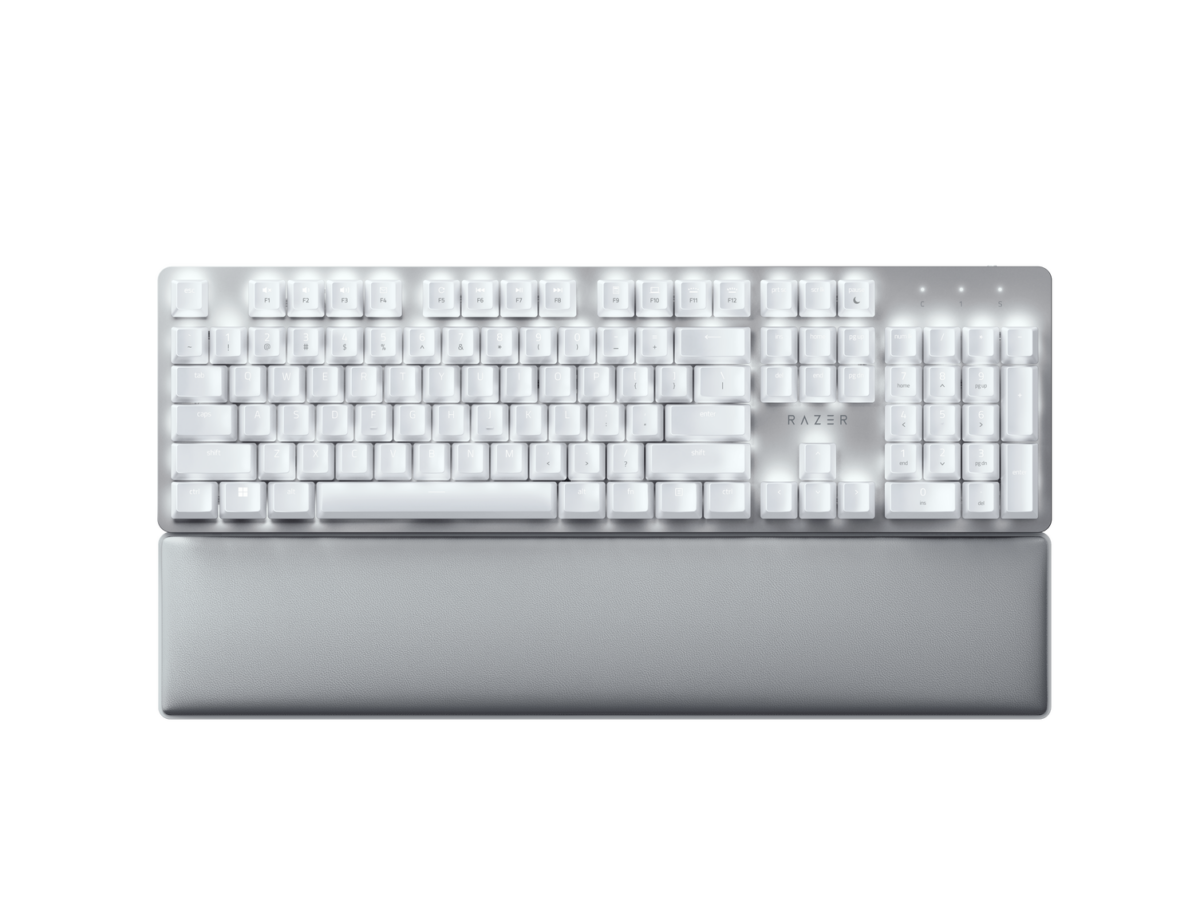 Looking for a more satisfying typing exsperience? Mechanical keyboards may be for you, and the Razer Pro Type Ultra is a fantastic one for productivity. Its clean silver and white design is perfect for any workspace, and the silent linear switches are both comfortable and quiet for use in shared spaces.