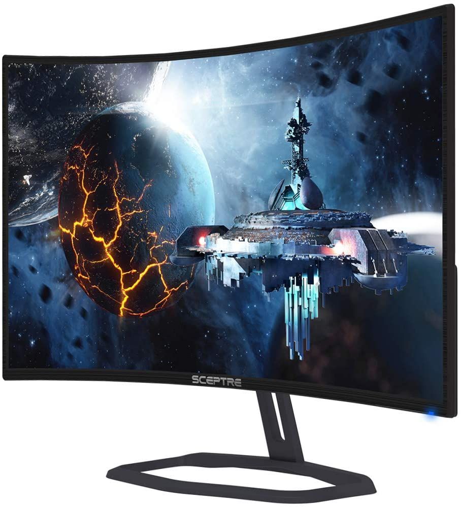 A 32-inch Full HD monitor with a 240Hz refresh rate and AMD FreeSync Premium support. It has a 1ms response time and built-in speakers.
