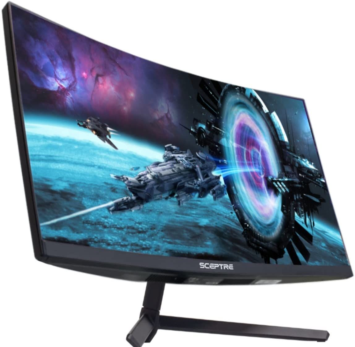 A 27-inch Full HD Monitor with a 165Hz refresh rate and AMD FreeSync Premium support. It has a 3ms response time and speakers built in.
