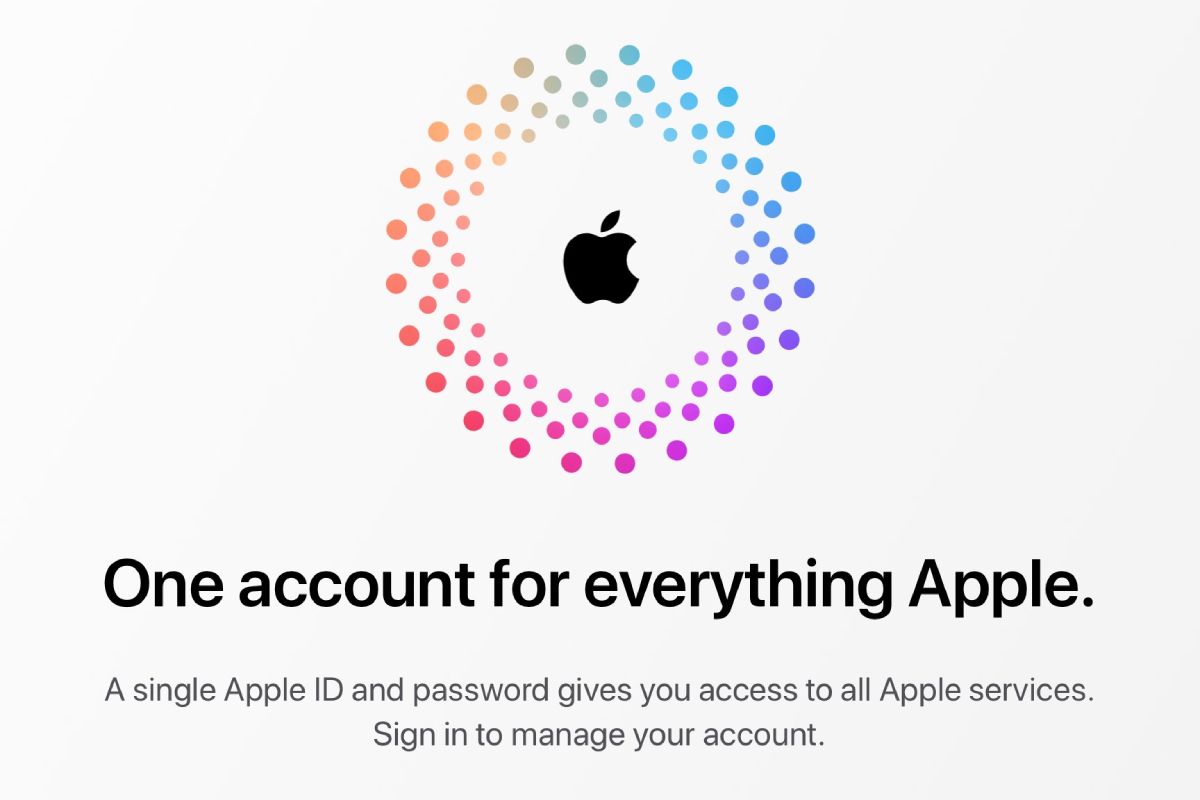 New Apple ID website