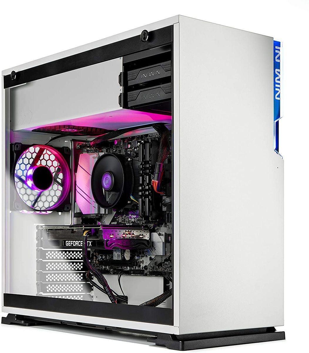 This pre-built gaming desktop includes the latest AMD Ryzen 5 5600X and a pwoerful NVIDIA GeForce 3060 Ti graphics card, making it possible to run just about any modern game without a problem.