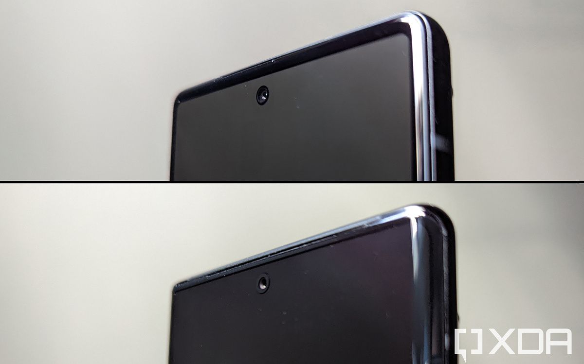 The Pixel 6 Pro's flexible OLED appears darker than the Pixel 6's rigid OLED