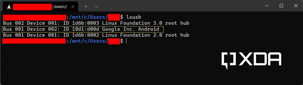 usbipd wsl Ubuntu lsusb
