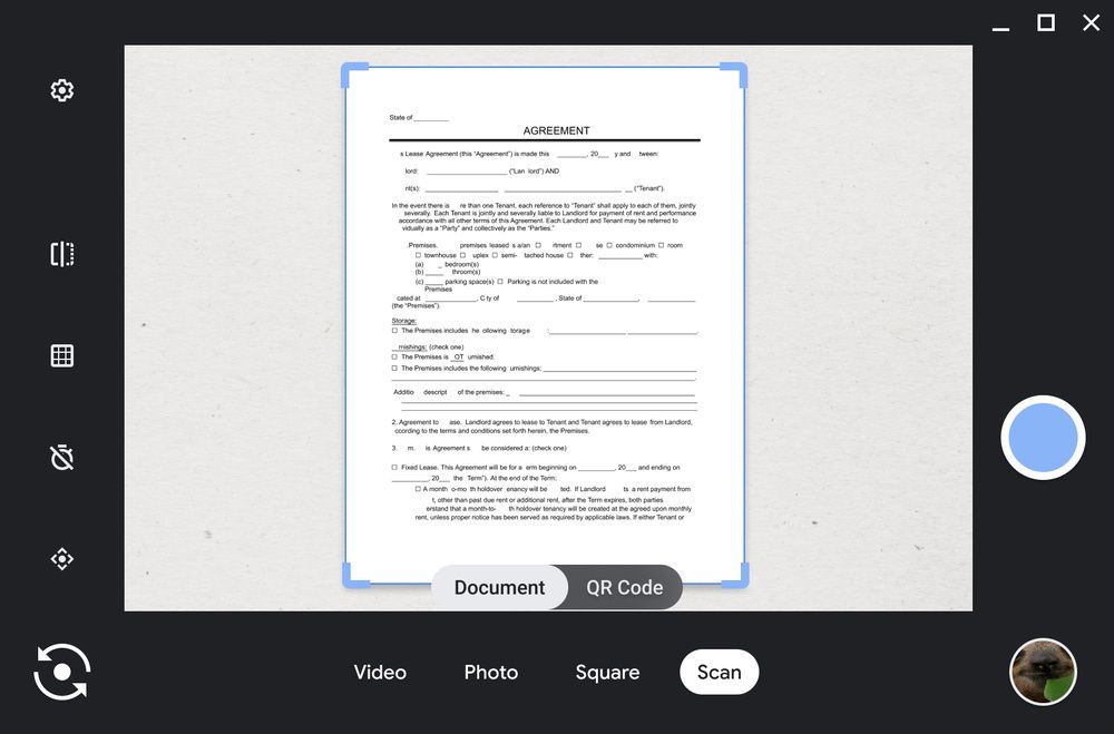 Chromebook Document scanning