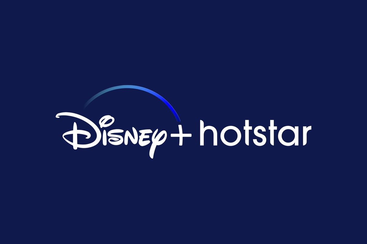 Disney+ hotstar logo on blue background