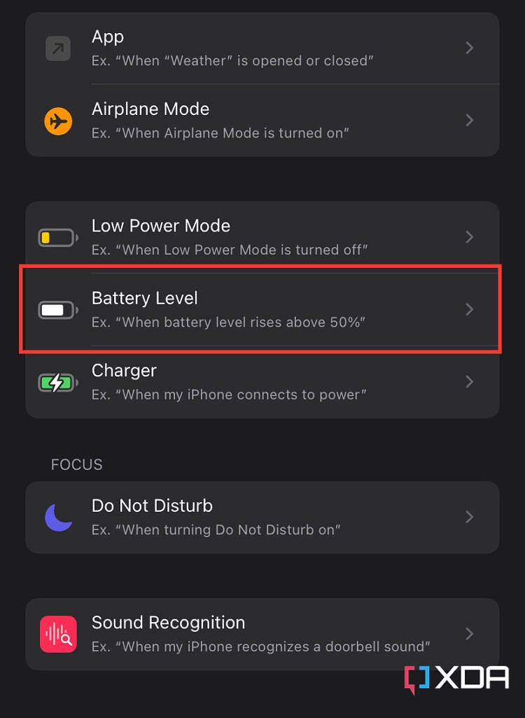 Battery notification