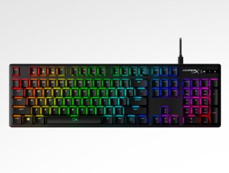 This keyboard comes with RGB lighting, red switches, and more.