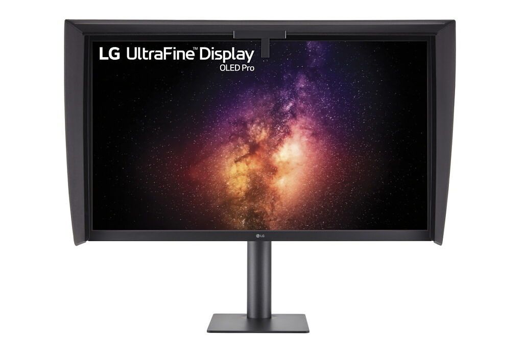 LG OLED Pro Monitor front view with hood