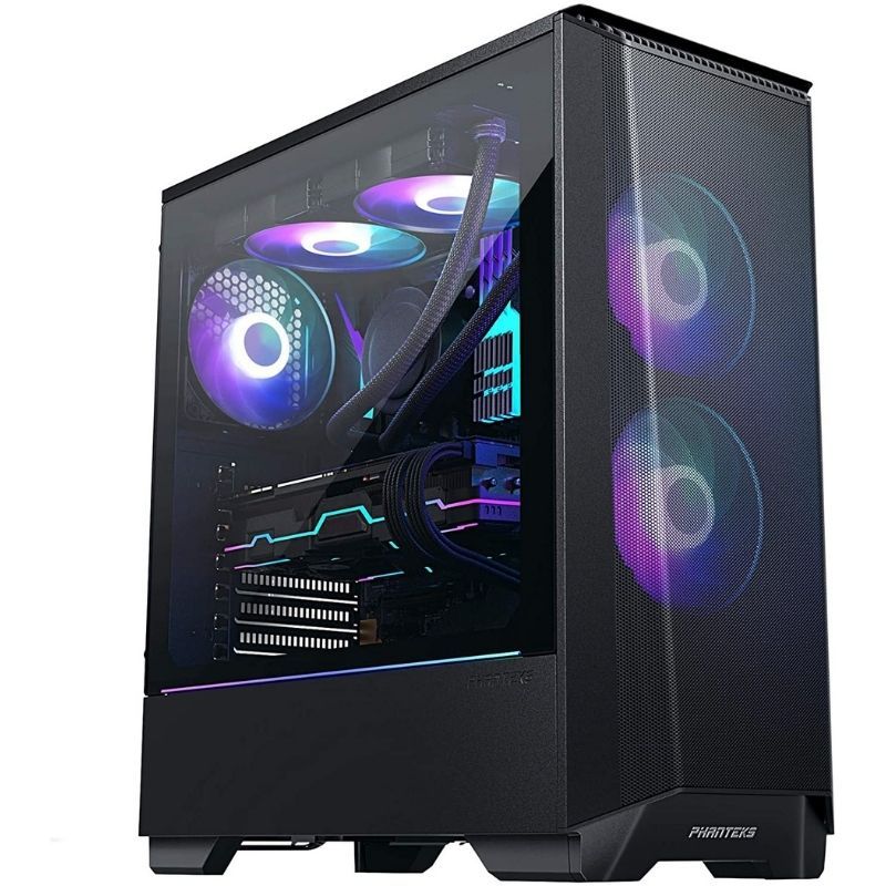The Phanteks Eclipse P360A is a solid PC case for budget builds.  It comes with two RGB fans and an RGB light strip along the side panel.