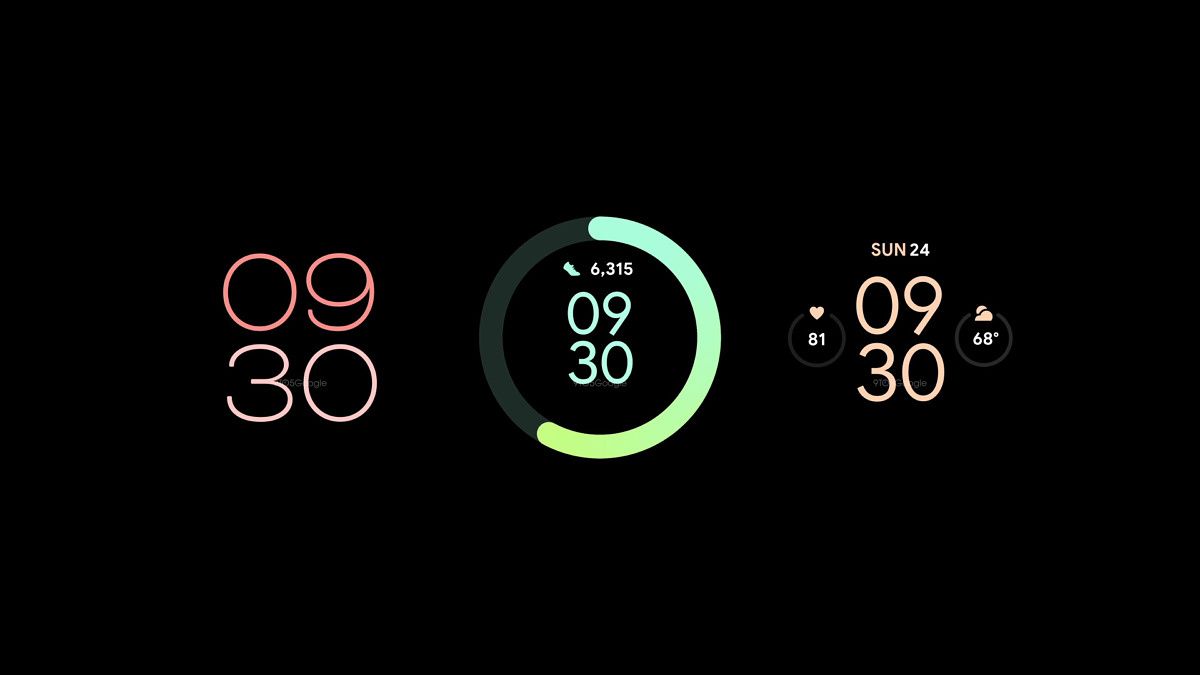Wear OS 3 watchfaces featured