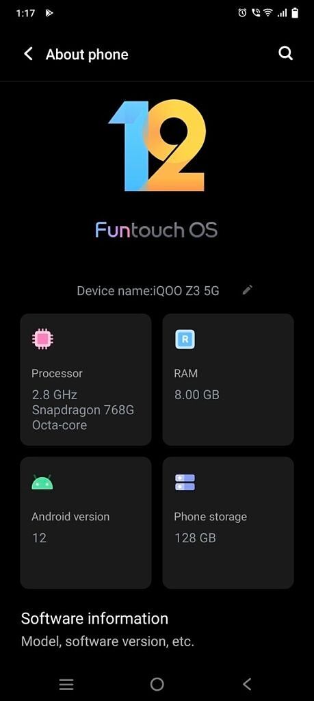 Funtouch OS 12 for iQOO Z3