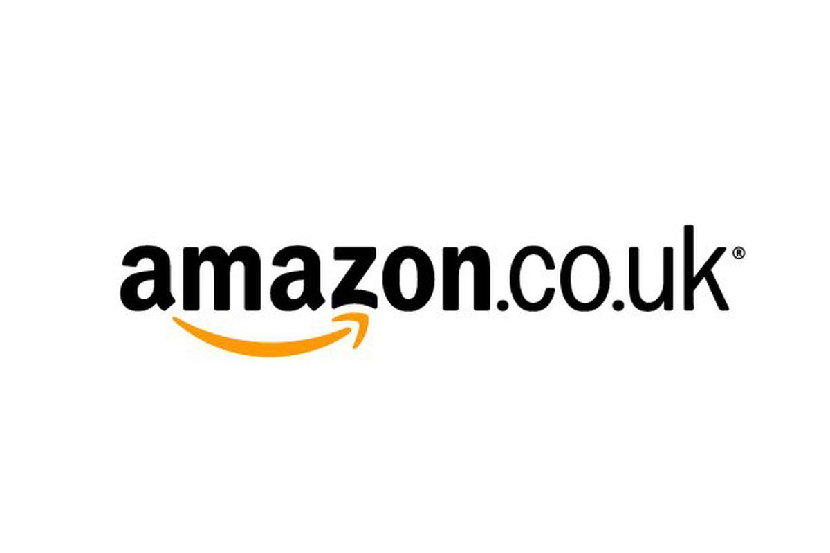 Amazon UK url on white background