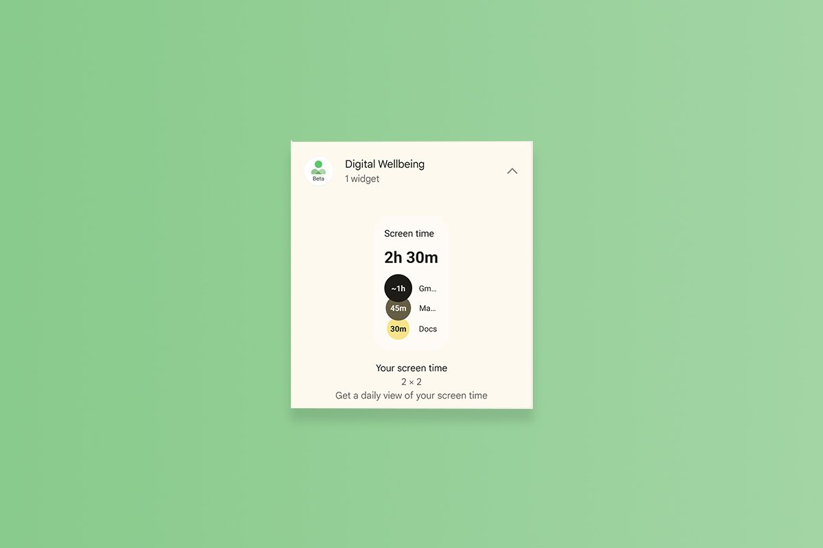Digital Wellbeing Your screen time widget featured