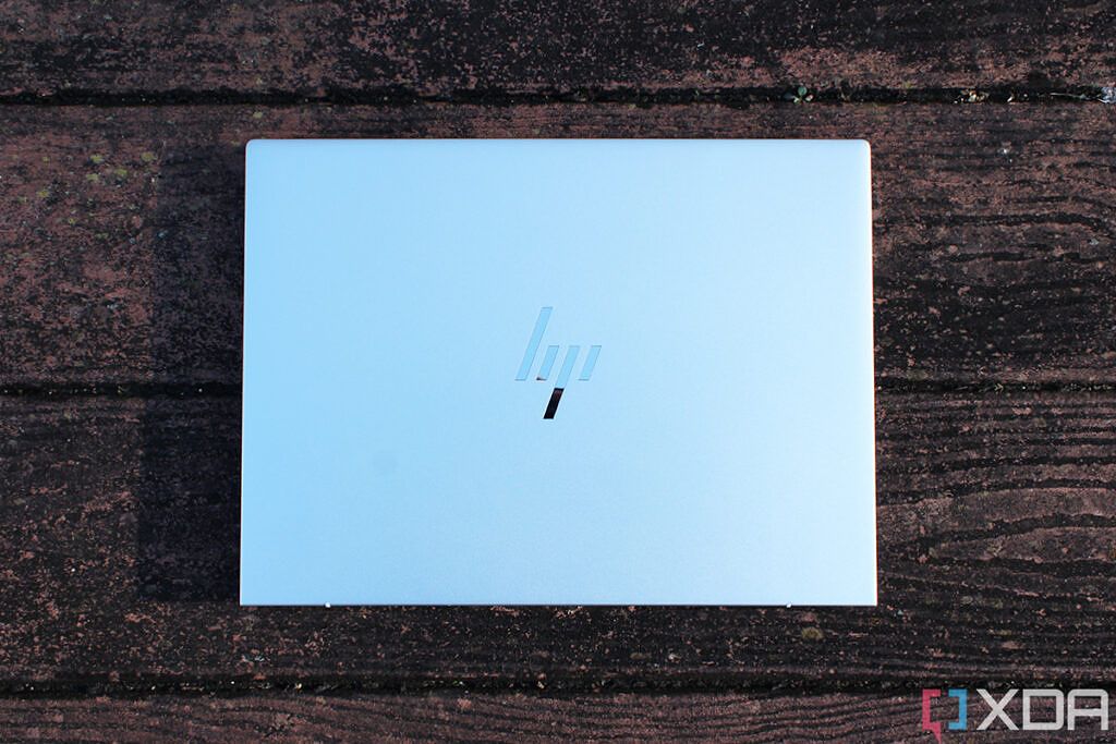 Silver laptop with closed lid