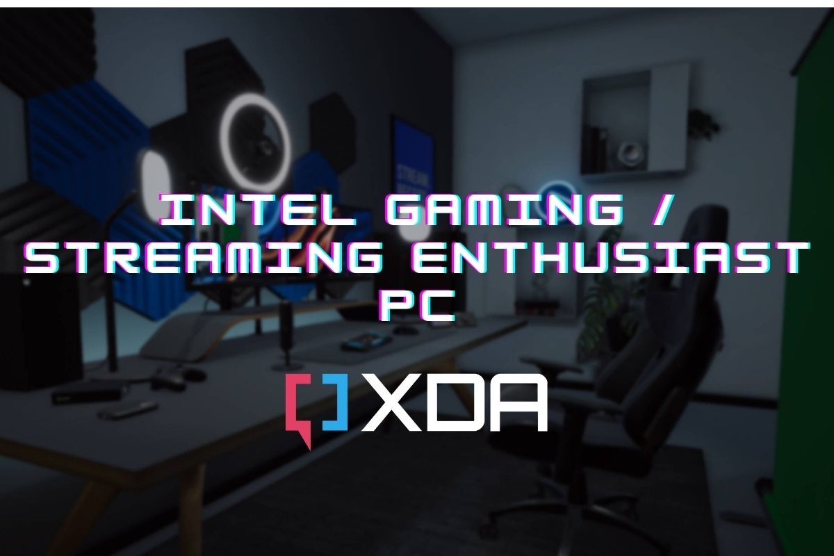 A gaming/streaming setup image with text for illustration